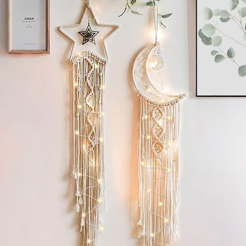 Explosions European-Style Artificial Woven Cotton Rope Tapestry Tassel Home Wall Hanging Decoration Soft Outfit Collection - Image 2